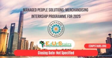 Managed People Solutions: Merchandising Internship Programme for 2025