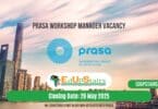 Prasa Workshop Manager Vacancy