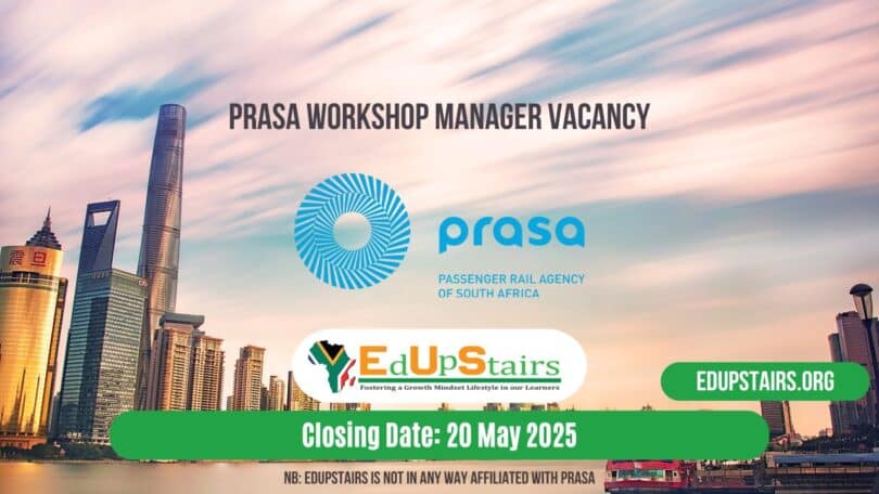 Prasa Workshop Manager Vacancy