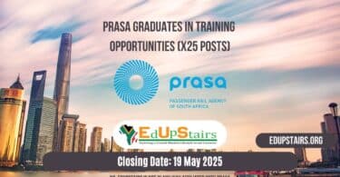 Prasa Graduates in Training Opportunities (X25 Posts)