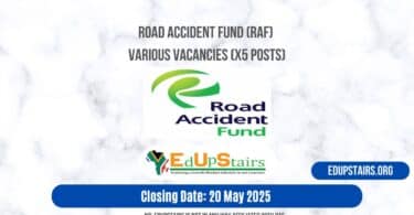 Road Accident Fund (RAF) Various Vacancies (X5 Posts)