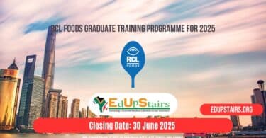 RCL Foods Graduate Training Programme for 2025