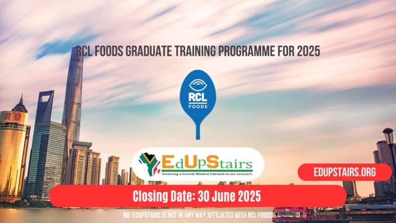 RCL Foods Graduate Training Programme for 2025