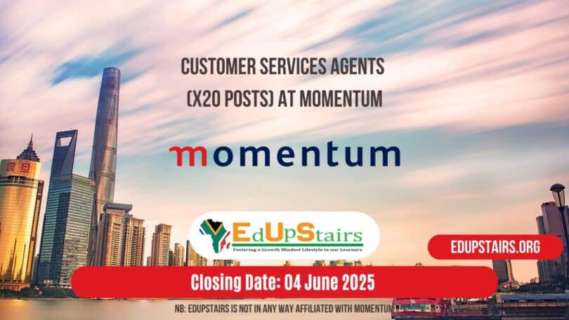 Customer Services Agents (X20 Posts) at Momentum