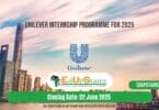 Unilever Internship Programme for 2025