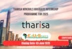 Tharisa Minerals Graduate Internship Programme for 2025