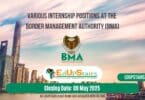 Various Internship Positions at the Border Management Authority (BMA)