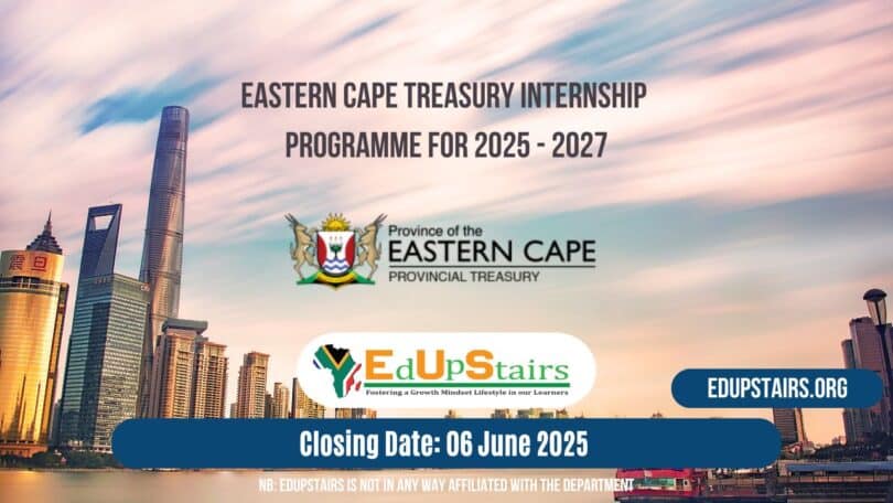 Eastern Cape Treasury Internship Programme for 2025 - 2027