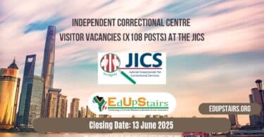 Independent Correctional Centre Visitor Vacancies (X108 Posts) at the JICS