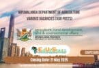 Mpumalanga Department of Agriculture Various Vacancies (X68 Posts)