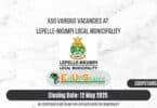 X50 Various Vacancies at Lepelle-Nkumpi Local Municipality
