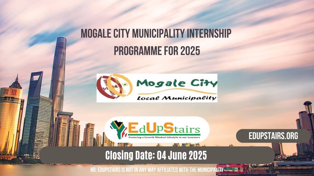 Mogale City Municipality Internship Programme for 2025 - Edupstairs