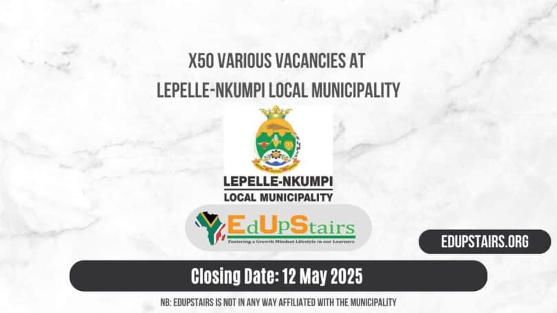 X50 Various Vacancies at Lepelle-Nkumpi Local Municipality