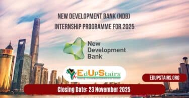 New Development Bank (NDB) Internship Programme for 2025