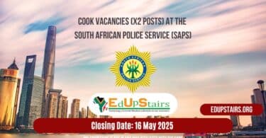 Cook Vacancies (X2 Posts) at the South African Police Service (SAPS)