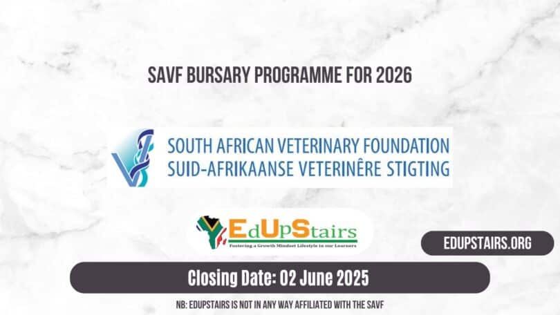 SAVF Bursary Programme for 2026