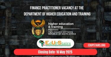 Finance Practitioner Vacancy at the Department of Higher Education and Training
