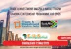 Trade & Investment KwaZulu-Natal (TIKZN) Graduate Internship Programme for 2025