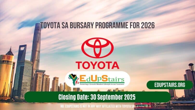 Toyota SA Motors Bursary Programme for 2026 - Edupstairs