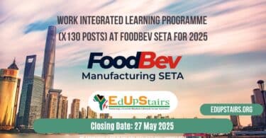 Work Integrated Learning Programme (X130 Posts) at FoodBev Seta for 2025