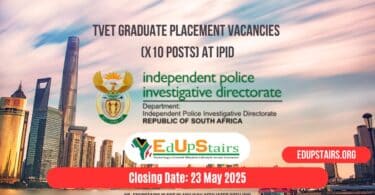 TVET Graduate Placement Vacancies (X10 Posts) at IPID