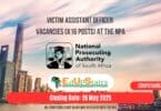 Victim Assistant Officer Vacancies (X16 Posts) at the NPA