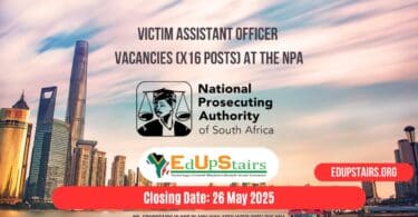 Victim Assistant Officer Vacancies (X16 Posts) at the NPA