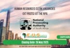 Human Resources Clerk Vacancies (X7 Posts) at the NPA