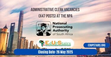Administrative Clerk Vacancies (X47 Posts) at the NPA