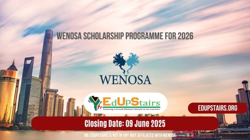 WENOSA Scholarship Programme for 2026