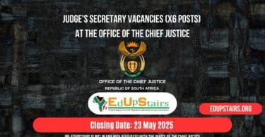 Judge's Secretary Vacancies (X6 Posts) at the Office of the Chief Justice