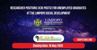Researcher Positions (X30 Posts) for Unemployed Graduates at the Limpopo Social Development