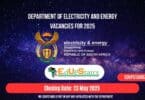 Department of Electricity and Energy Vacancies for 2025
