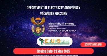 Department of Electricity and Energy Vacancies for 2025