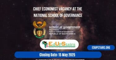 Chief Economist Vacancy at the National School of Governance