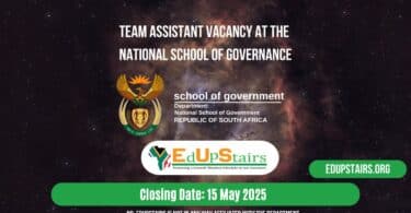 Team Assistant Vacancy at the National School of Governance