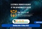 Electrical Engineer Vacancy at the Department of Justice