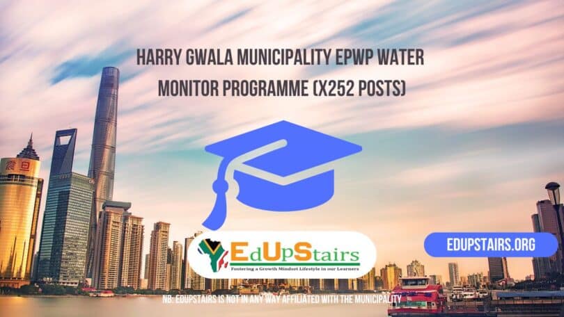 Harry Gwala Municipality EPWP Water Monitor Programme (X252 Posts)