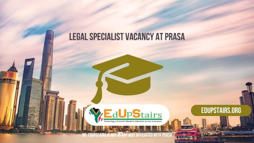 Legal Specialist Vacancy at PRASA
