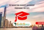 PEP Marketing Graduate Internship Programme for 2025