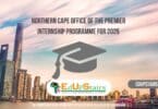 Northern Cape Office of the Premier Internship Programme for 2025