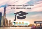 Claims Processor Vacancies (X3 Posts) at the Department of Labour