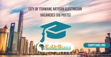 City of Tshwane Artisan Electrician Vacancies (X6 Posts)