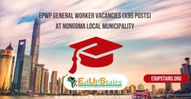 EPWP General Worker Vacancies (X95 Posts) at Nongoma Local Municipality