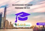 RGA Reinsurance Internship Programme for 2025
