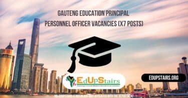 Gauteng Education Principal Personnel Officer Vacancies (X7 Posts)