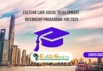 Eastern Cape Social Development Internship Programme for 2025