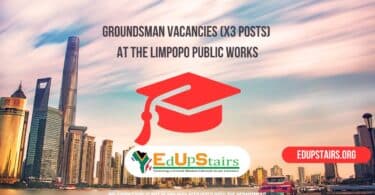 Groundsman Vacancies (X3 Posts) at the Limpopo Public Works