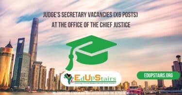 X6 Judge's Secretary Vacancies at the Office of the Chief Justice