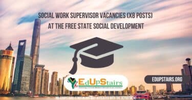 Social Work Supervisor Vacancies (X8 Posts) at the Free State Social Development